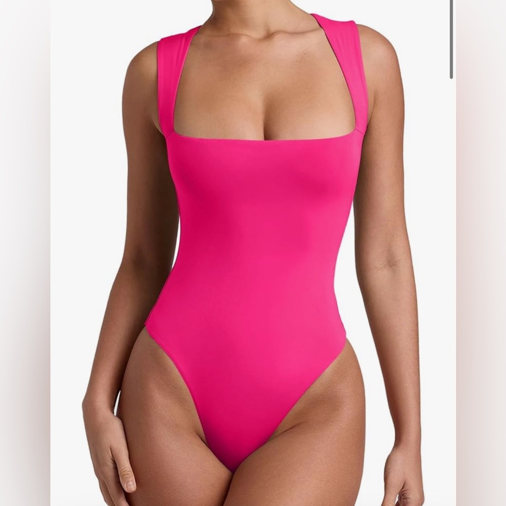 Vibrant Pink One-Piece Bodysuit